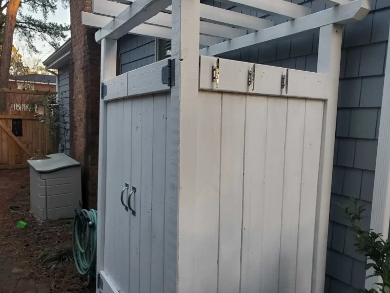 Rebuilding our Outdoor Shower